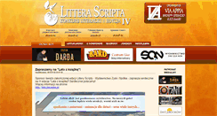 Desktop Screenshot of litterascripta.pl