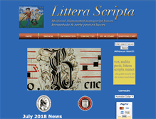 Tablet Screenshot of litterascripta.com.au